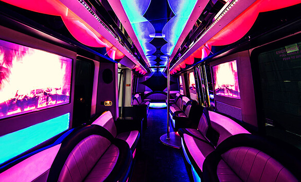 large bus interior