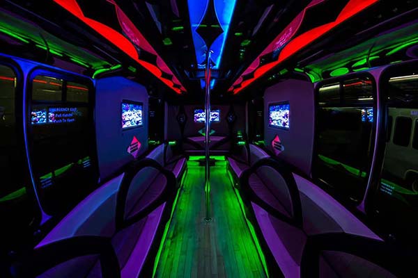 24 passenger party bus interior #1