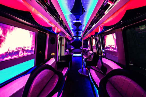 40 passenger party bus interior #1