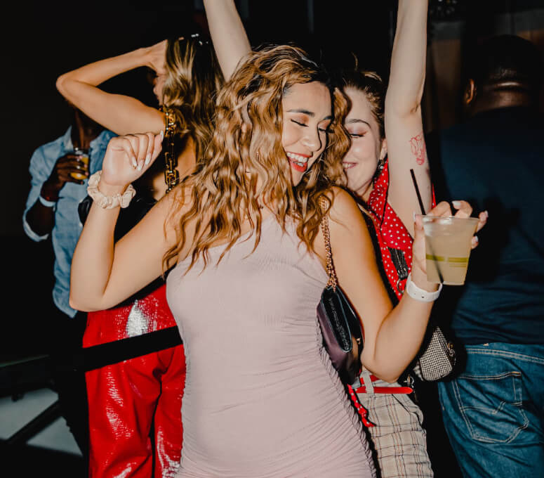 friends on a night out